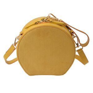 Žlutá kulatá kabelka přes rameno - 17*16*18 cm