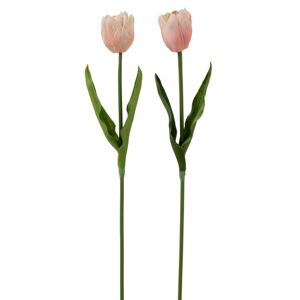2ks růžová kytička Tulipán - 8*5*52cm