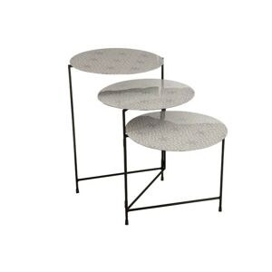 3dílný kovový odkládací stolek Fantine - 125*40*61 cm