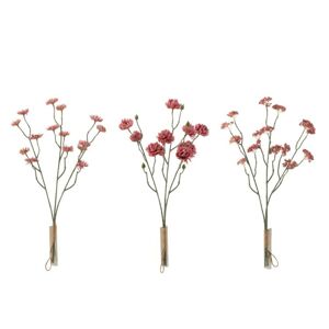 3ks růžová kytička Chryzantéma - 53cm
