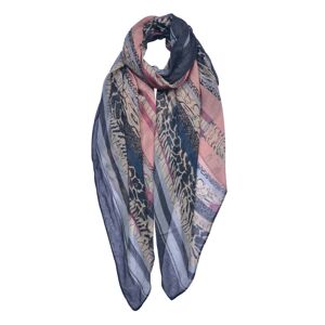 Barevný vzorovaný šátek - 90*180 cm Clayre & Eef