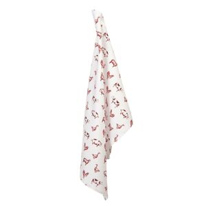 Tmavě šedý šátek s květy - 85*180 cm Clayre & Eef