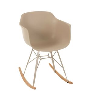 Béžová plastová houpací židle Swing - 69*56*79 cm