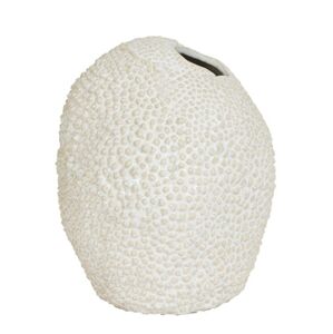 Béžovo-bílá keramická váza Kyana M - Ø 17*20,5 cm Light & Living