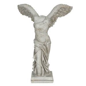 Bílá antická socha torza těla s křídly - 17*10*24 cm