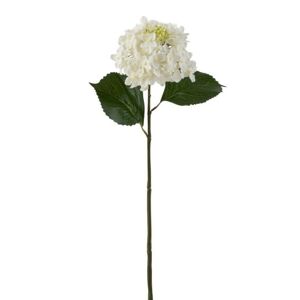 Bílá dekorační květina Hortenzie - 51cm