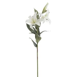 Bílá dekorační květina Iris - 20*88 cm