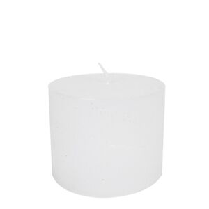 Bílá nevonná svíčka M válec  - Ø10*10cm