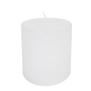 Bílá nevonná svíčka Xl válec  - Ø 10*15cm