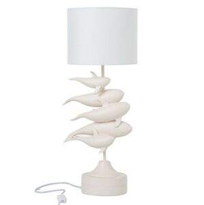 Bílá stolní lampa Dolphins –Ø 23*60 cm