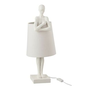 Bílá stolní lampa Figurines – Ø 23,5*58 cm