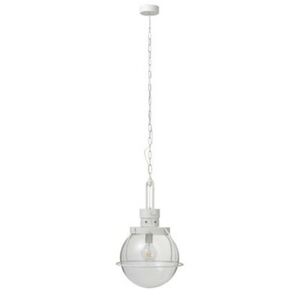 Bílé závěsné svítidlo ve tvaru žárovky - Ø 40*171 cm