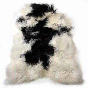 Bílo-černá ovčí kůže z Islandské ovce Iceland - 115*75*5cm