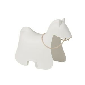 Bílý houpací kůň Cheval - 81*39,5*60,5 cm