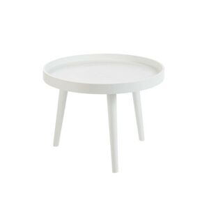 Bílý kulatý konferenční stolek Serge - ∅ 60*45 cm