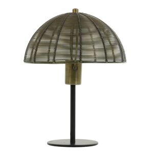 Bronzová antik kovová lampa Klobu - Ø25*33cm / E27 Light & Living