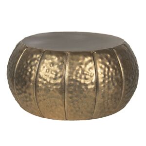 Bronzový dekorační kovový stoleček na květiny Alicce - Ø 26*13 cm