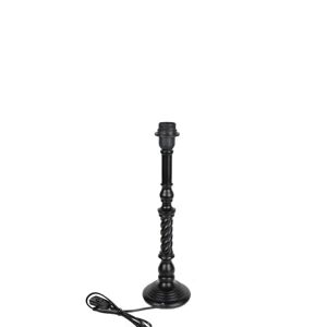 Černá dřevěná noha ke stolní lampě Blow - Ø13*45cm