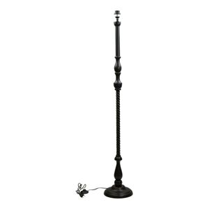 Černá dřevěná stojací lampa bez stínidla Lapp - Ø 24,5*150cm