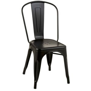 Černá kovová židle  Bistro - 51*45*85cm