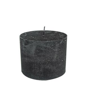 Černá nevonná svíčka L válec - Ø 10*10cm