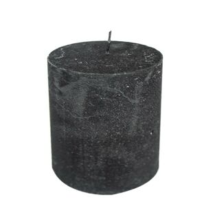 Černá nevonná svíčka XL válec - Ø  10*15cm