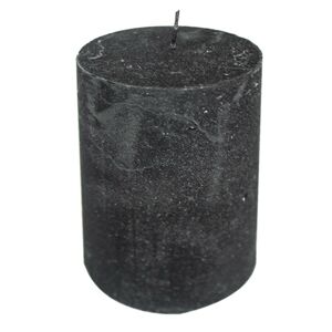 Černá nevonná svíčka XXL válec - Ø 10*20cm