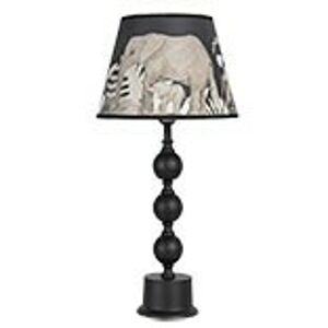 Černá stolní lampa Elephant – 	Ø 27*57 cm E27/max 1*60W