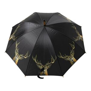 Černý deštník s jelenem Black Deer - Ø 105*88cm