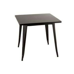 Černý kovový bistro stolek  - 79*79*76cm