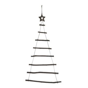 Černý závěsný vánoční strom -  56*2*115 cm