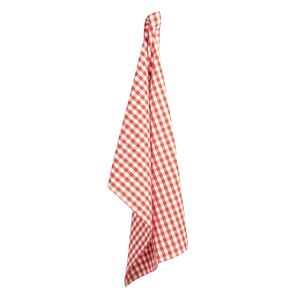 Červeno-bílá kostkovaná bavlněná utěrka Apple Yard - 50*70 cm