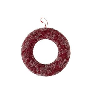 Červený zimní věnec z bobulek - Ø 50*7 cm