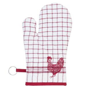 Chňapka rukavice Country Side Chicken red - 16*30 cm