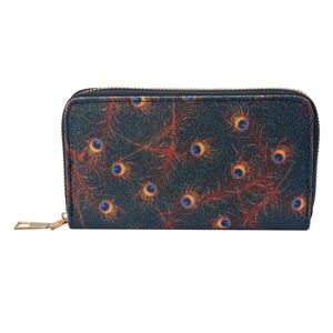 Dámská peněženka s pavími pery - 16*9 cm
