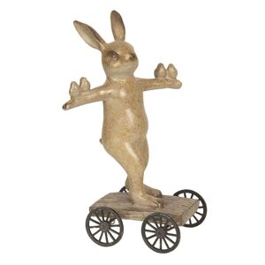 Dekorace králík na kolečkách - 9*8*17 cm