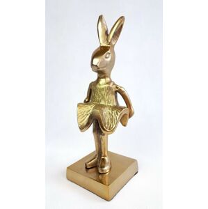 Dekorace králík Wanny bronzový  - 11*10*30cm