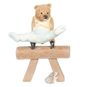 Dekorace Medvěd cvičící gymnastiku - 11*6*14 cm