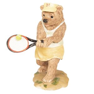 Dekorace Medvěd hrající tenis - 8*7*11 cm
