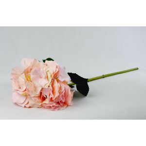 Dekorace růžová hortenzie velkokvětá  - 80 cm