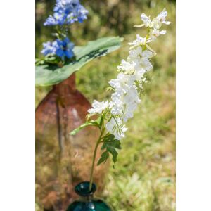 Dekorace umělá bílá květina Delphinium white - 10*10*94 cm J-Line by Jolipa
