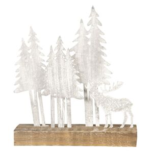 Dekorace Vánoční strom s losy - 30*8*34 cm
