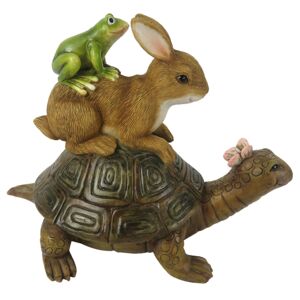Dekorace želva, králík a žabka - 14*9*11 cm