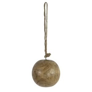 Dekorační dřevěná ozdoba koule  - Ø 5cm