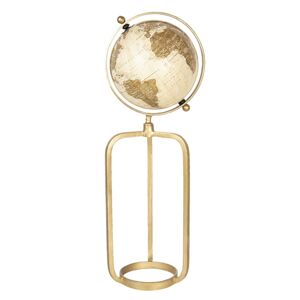Dekorační globus s vysokým zlatým stojanem Morgause - 23*20*63 cm