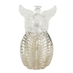 Dekorační skleněný anděl na čajovou svíčku - Ø 7*13 cm
