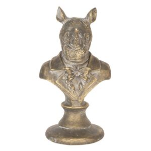 Dekorační socha Bysta nosorožce - 11*11*20 cm