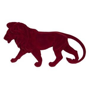 Dekorační soška červeného lva - 43*11*24 cm