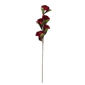 Dekorační větev s červenými kvítky Penelope - 93 cm
