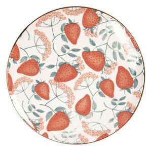 Dezertní talíř s jahodami Redstraw - Ø 21 cm